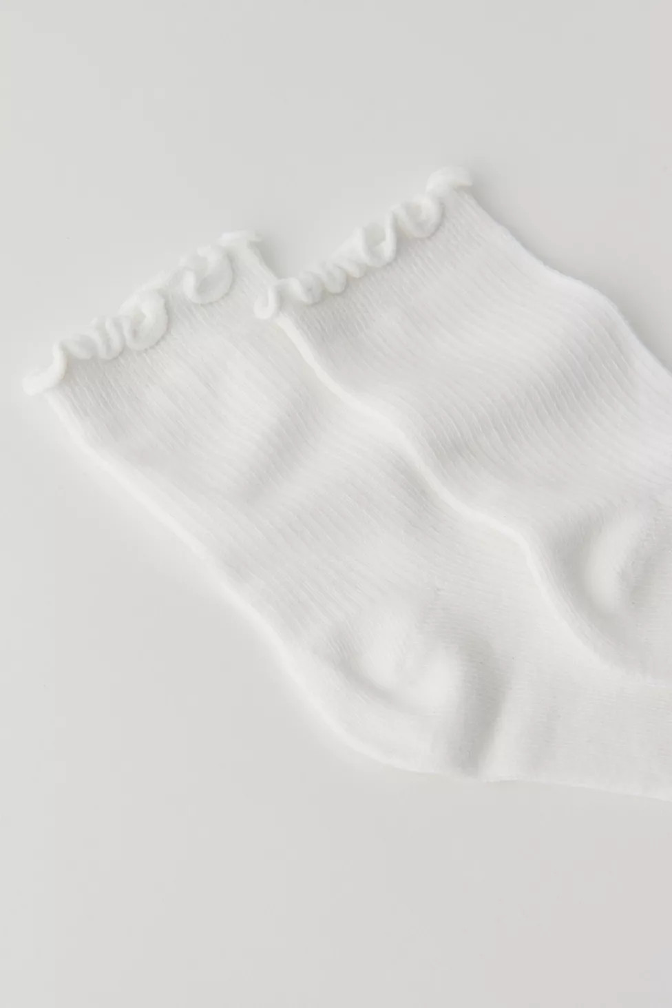 Lettuce-Edge Ribbed Sock | Urban Outfitters (US and RoW)