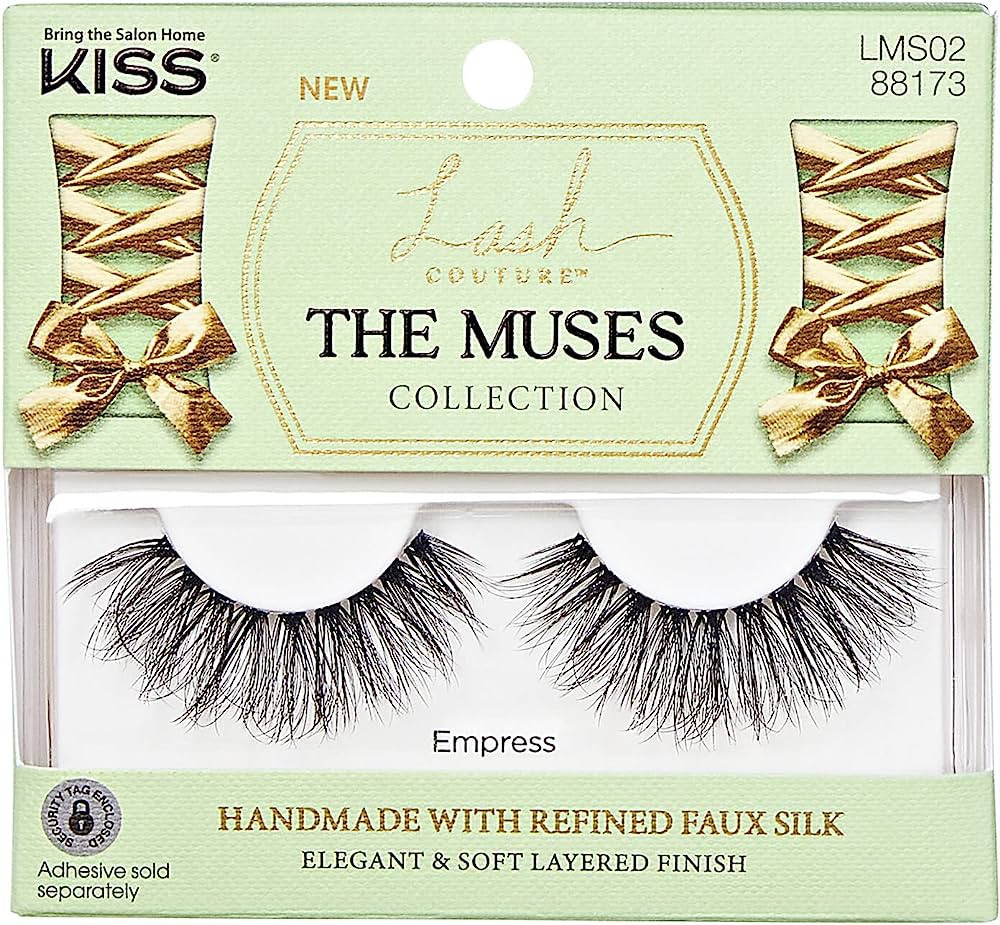 KISS Lash Couture The Muses Collection False Eyelashes - Empress, Black, Rounded, Doe-Eyed, Refin... | Amazon (US)