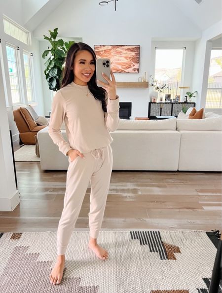 The most comfiest lounge set from Tommy John! I absolutely love wearing this. I have it in the color doeskin, wearing XS and it’s TTS. Perfect for casual day in or out for winter! 

#LTKSeasonal #LTKstyletip