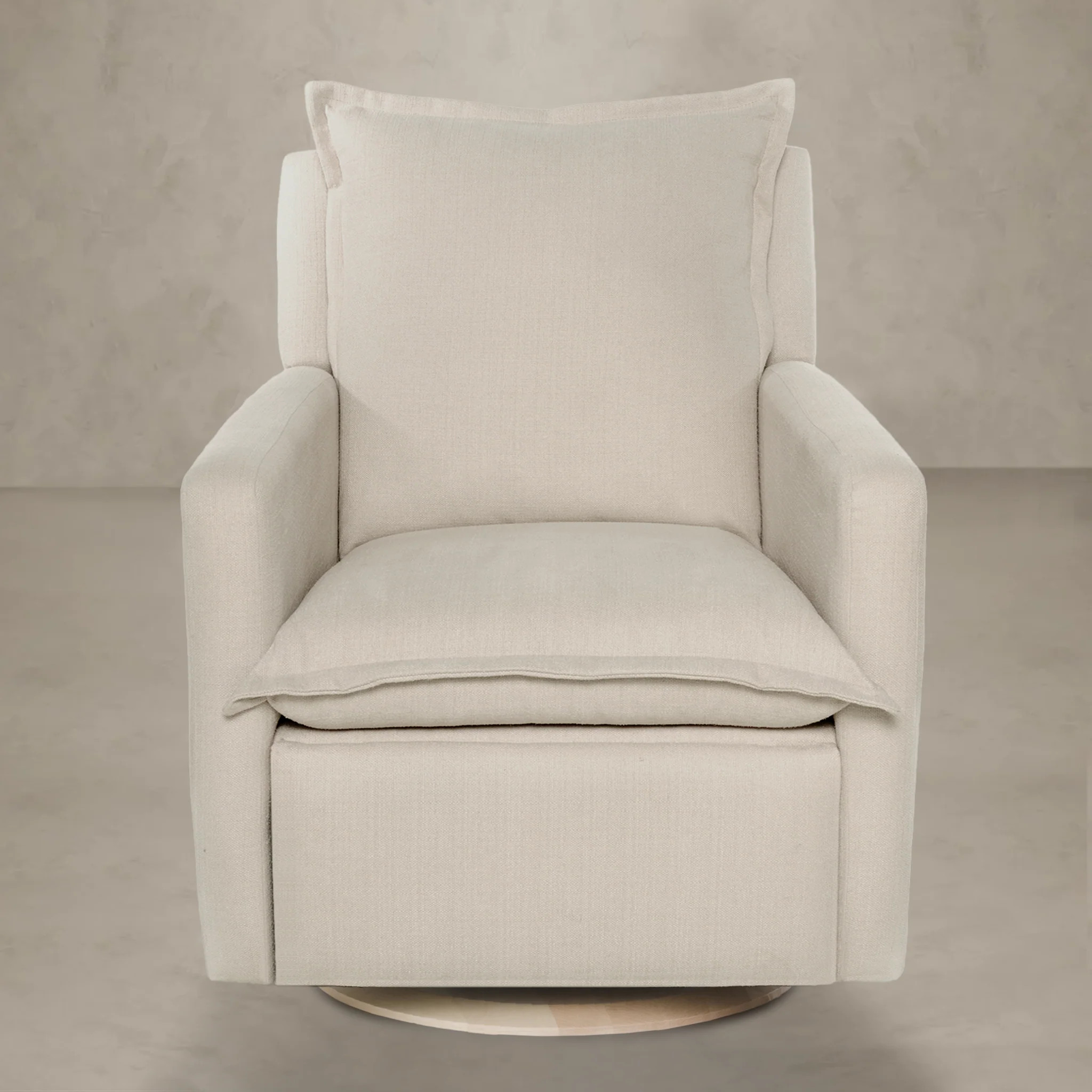 Flynn – Gliding Swivel Nursery Recliner - High Performance Basket Sand | Oilo Studio