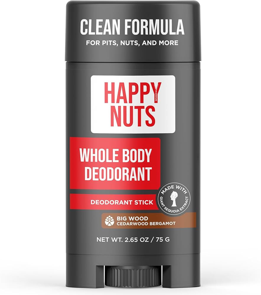 Happy Nuts Whole Body Deodorant for Men - Full Body Odor Control - Ideal for Perfect for Pits, Gr... | Amazon (US)