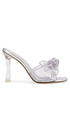 Larroude Mariah Heel in Silver from Revolve.com | Revolve Clothing (Global)