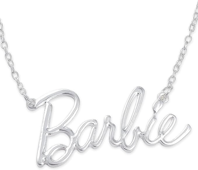 Barbie Script Logo Necklace | Amazon (US)
