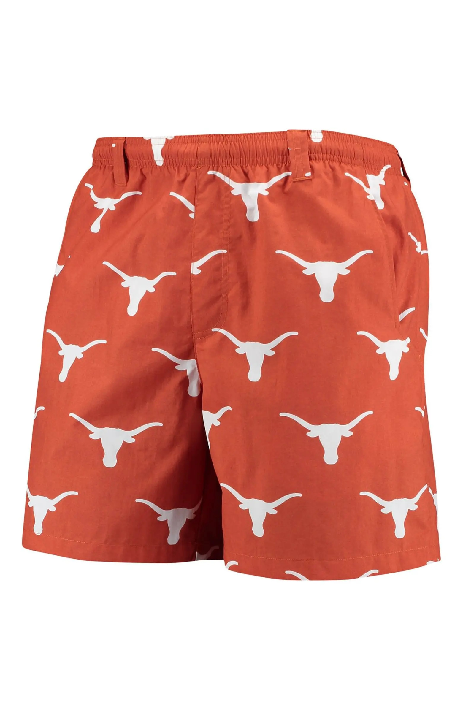 Men's Columbia Texas Orange Texas Longhorns PFG Backcast II Omni-Shade Hybrid Shorts | Nordstrom