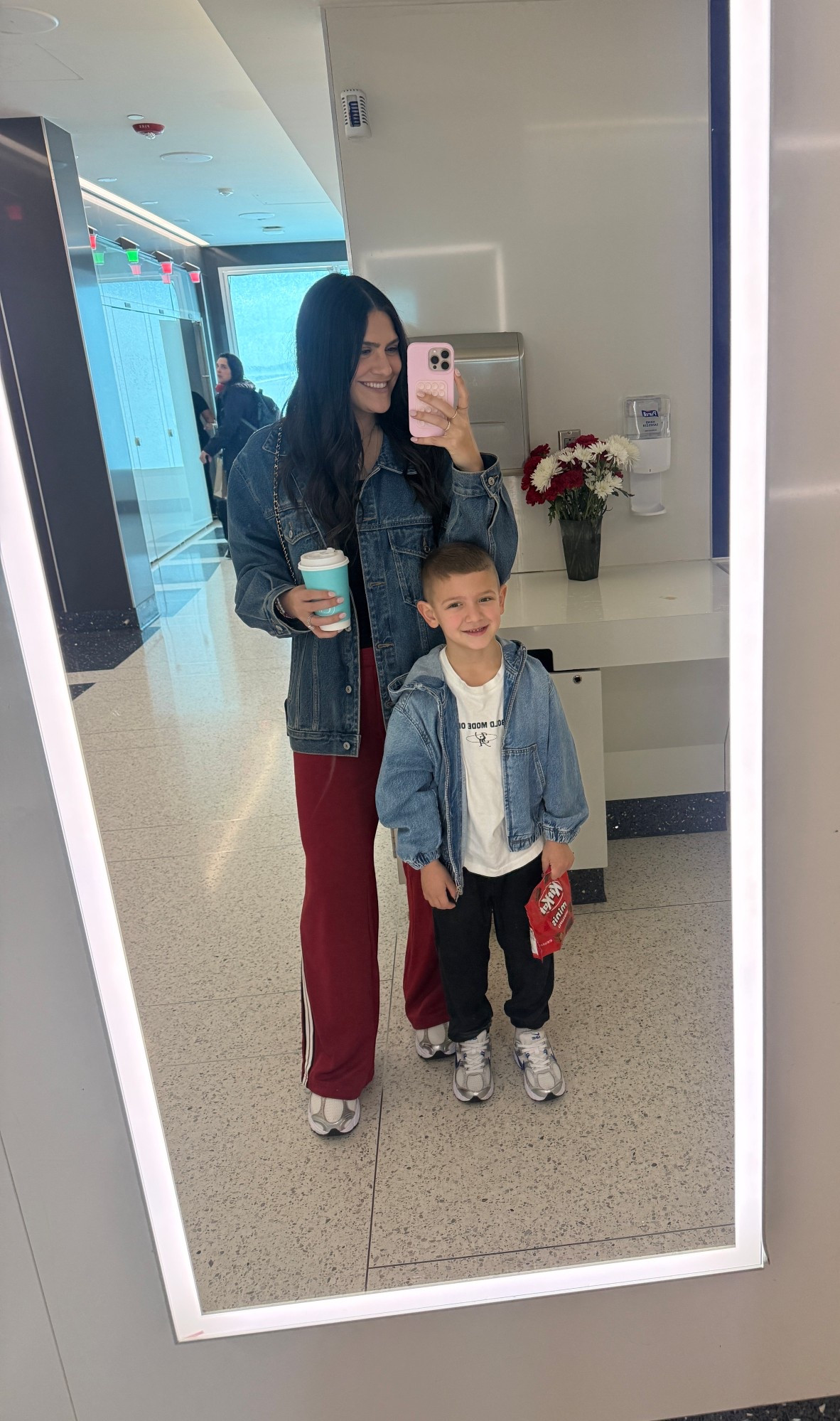 love traveling with my boy! airport ootd with my guy who has become the best little traveler and helper. can’t believe how big he looks here 

#LTKTravel #LTKdayinmylife #LTKKids