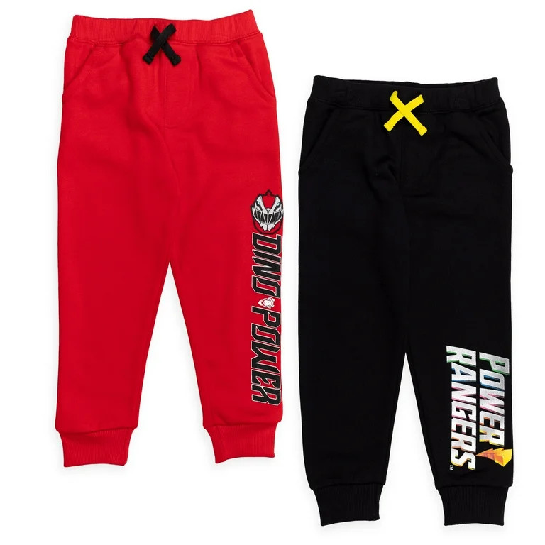 Power Rangers Toddler Boys Fleece 2 Pack Pants Toddler to Big Kid - Walmart.com | Walmart (US)
