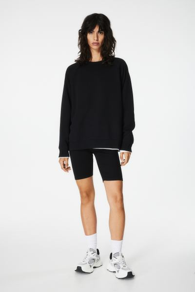 Sweatshirt - Black - Ladies | H&M GB | H&M (UK, MY, IN, SG, PH, TW, HK)