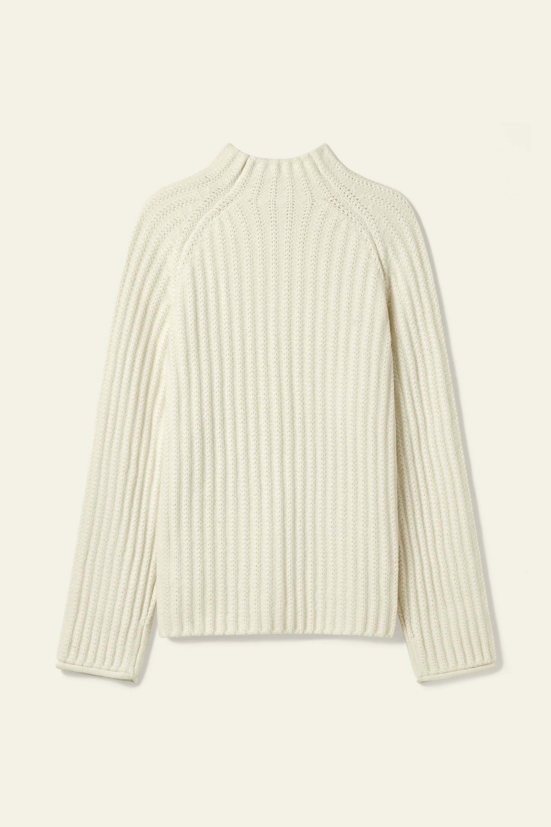Pointelle Mock Neck Sweater | LILYSILK