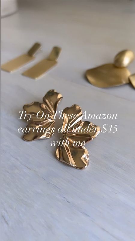 Gold statement earrings from Amazon!!!

Perfect way to update your Spring jewelry!

Gold earrings, statement earrings, Amazon finds, Amazon jewelry 



#LTKstyletip #LTKfindsunder50 #LTKVideo