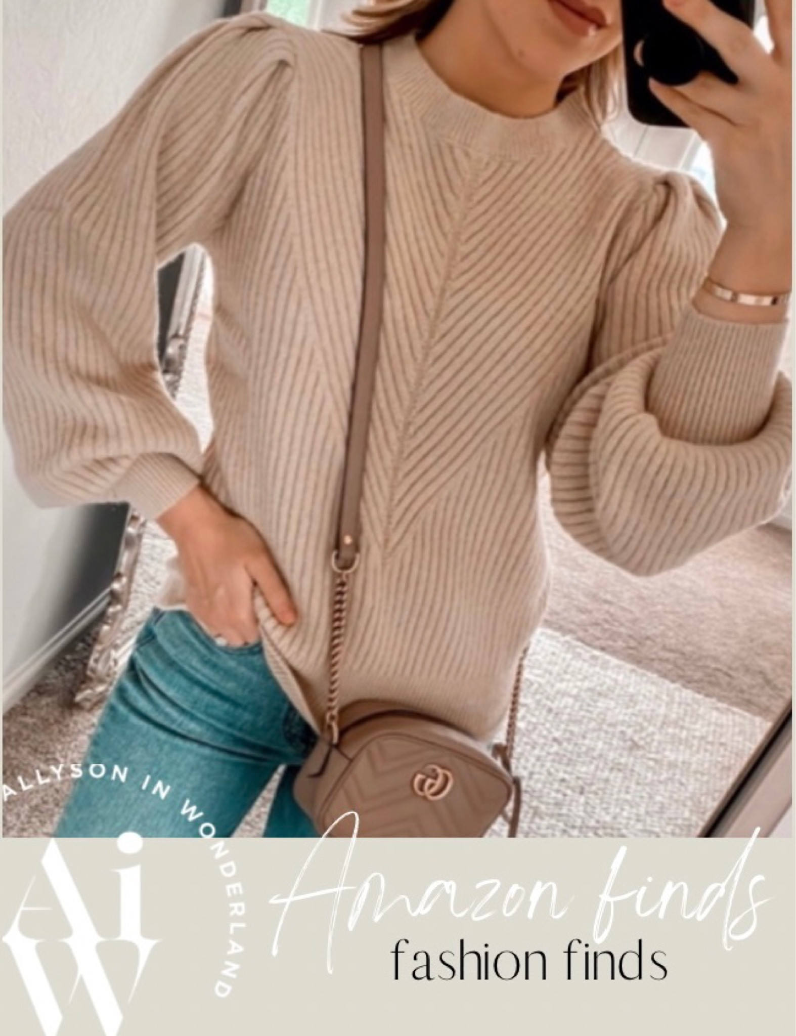Amazon sweater 
Sweater 
Amazon fashion 
Amazon finds 
Gucci bag 

#LTKitbag #LTKunder50 #LTKSeasonal