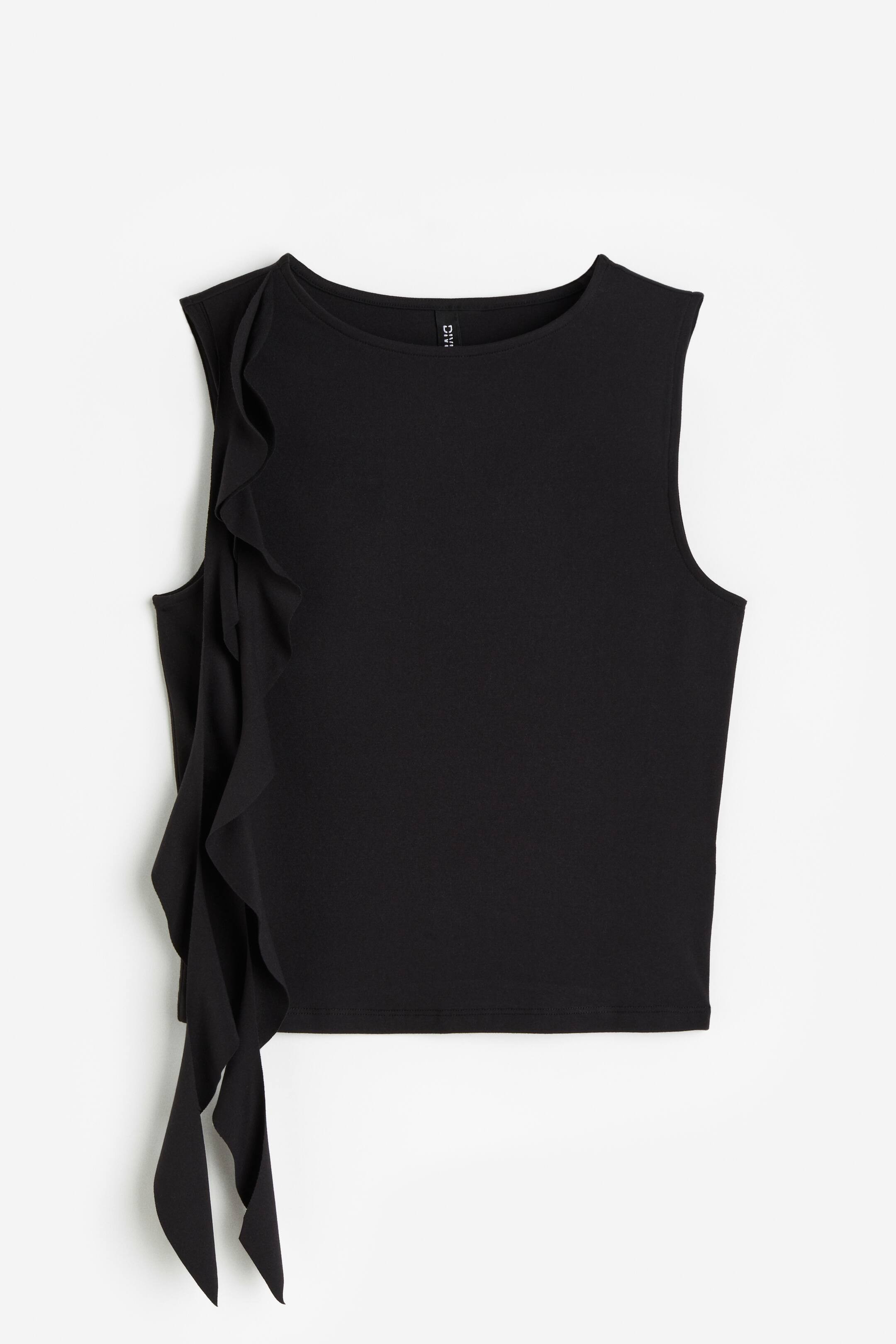 Tank Top with Strap Detail - Black - Ladies | H&M US | H&M (US + CA)
