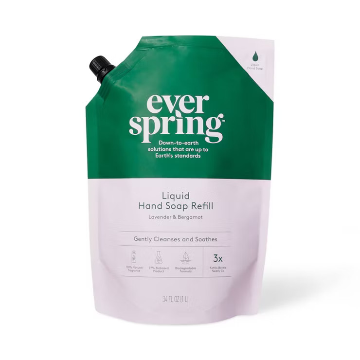 Liquid Hand Soap Refill - Lavender & Bergamot - Everspring™ 34 fl oz | Target