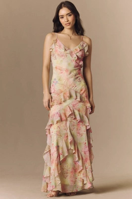 BHLDN Garden Floral Maxi Dress | Anthropologie (US)