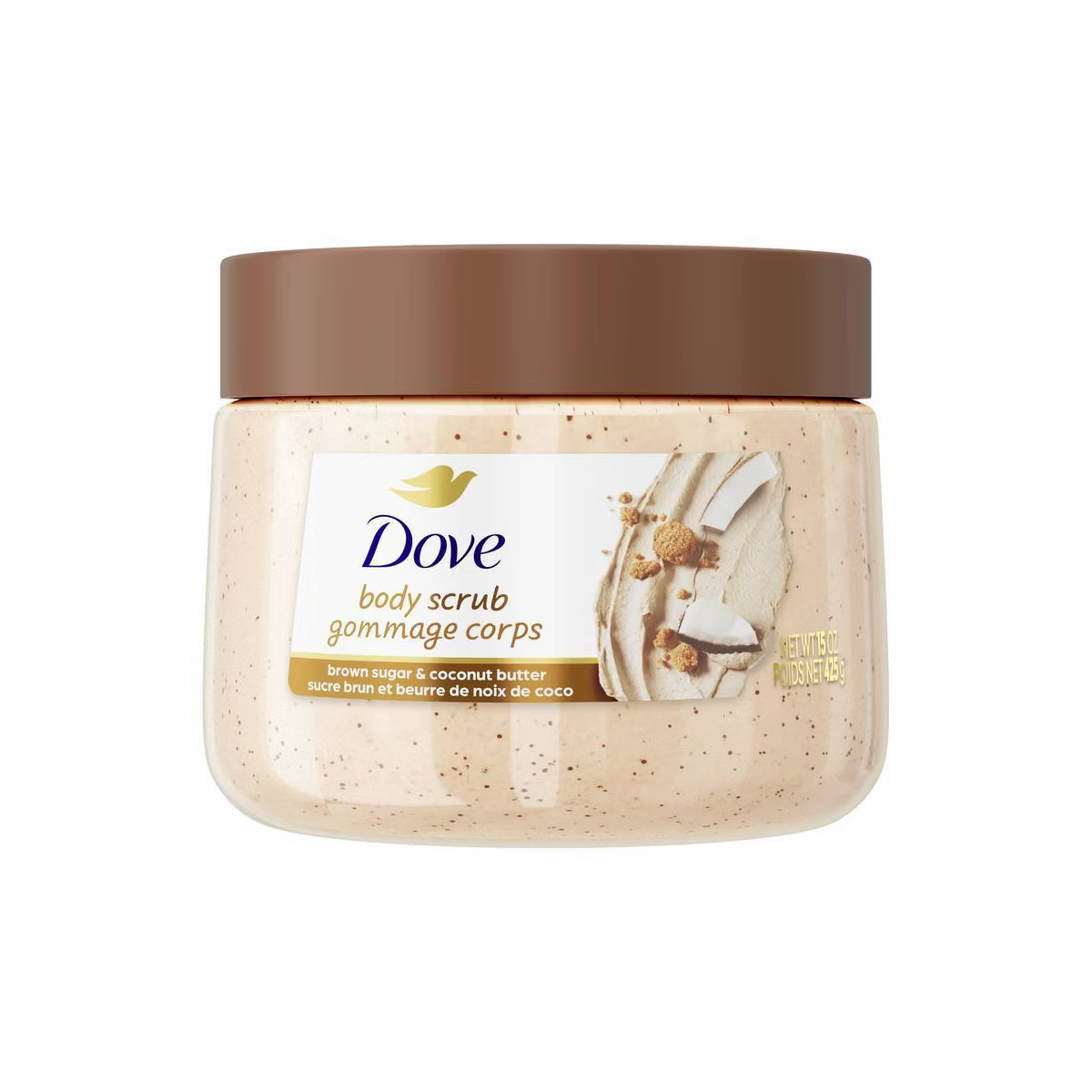 Dove Beauty Exfoliating Body Scrub - Brown Sugar & Coconut Butter - 15oz | Target