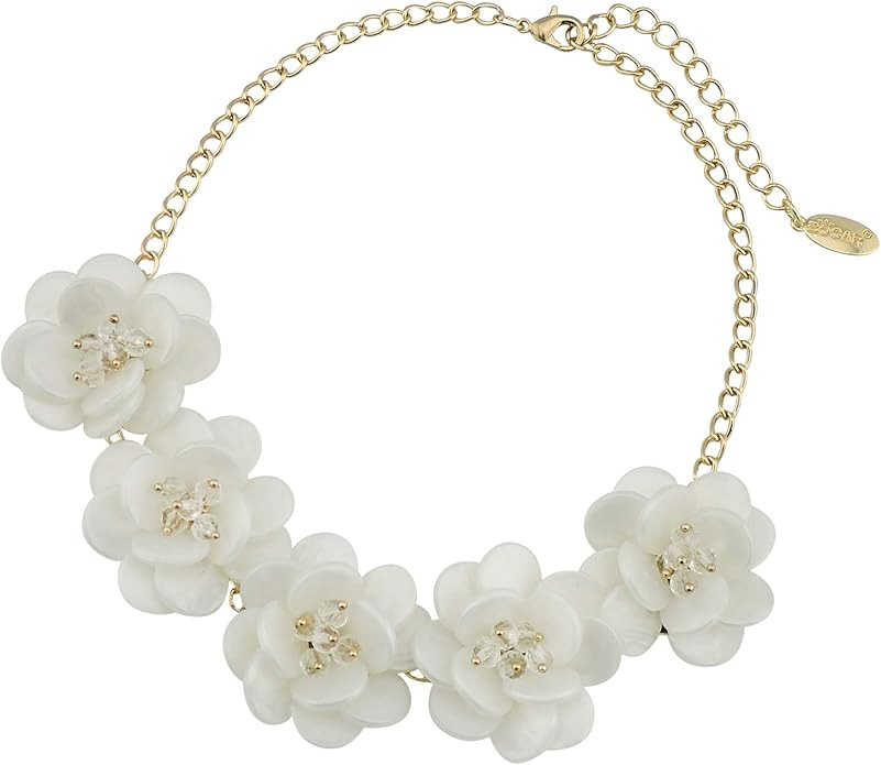 Bocar Statement Pendant Choker Flower Necklace for Women (NK-10281) | Amazon (UK)