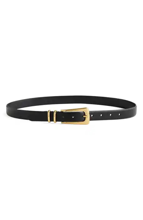 Madewell Elongated Buckle Suede Belt | Nordstrom | Nordstrom