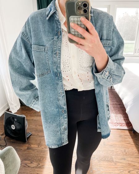 Casual vibes in this jean shirt jacket from H&M, absolutely love it. The fabric is honesty, so soft! 

#LTKworkwear #LTKfindsunder50