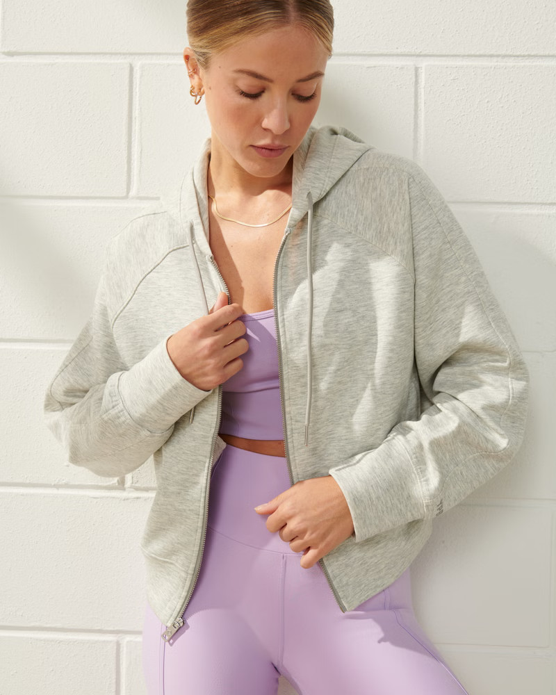 YPB neoKNIT Full-Zip Hoodie | Abercrombie & Fitch (US)