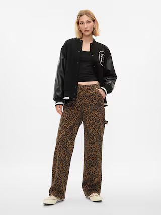 Mid Rise '90s Loose Cheetah Cargo Jeans | Gap (US)