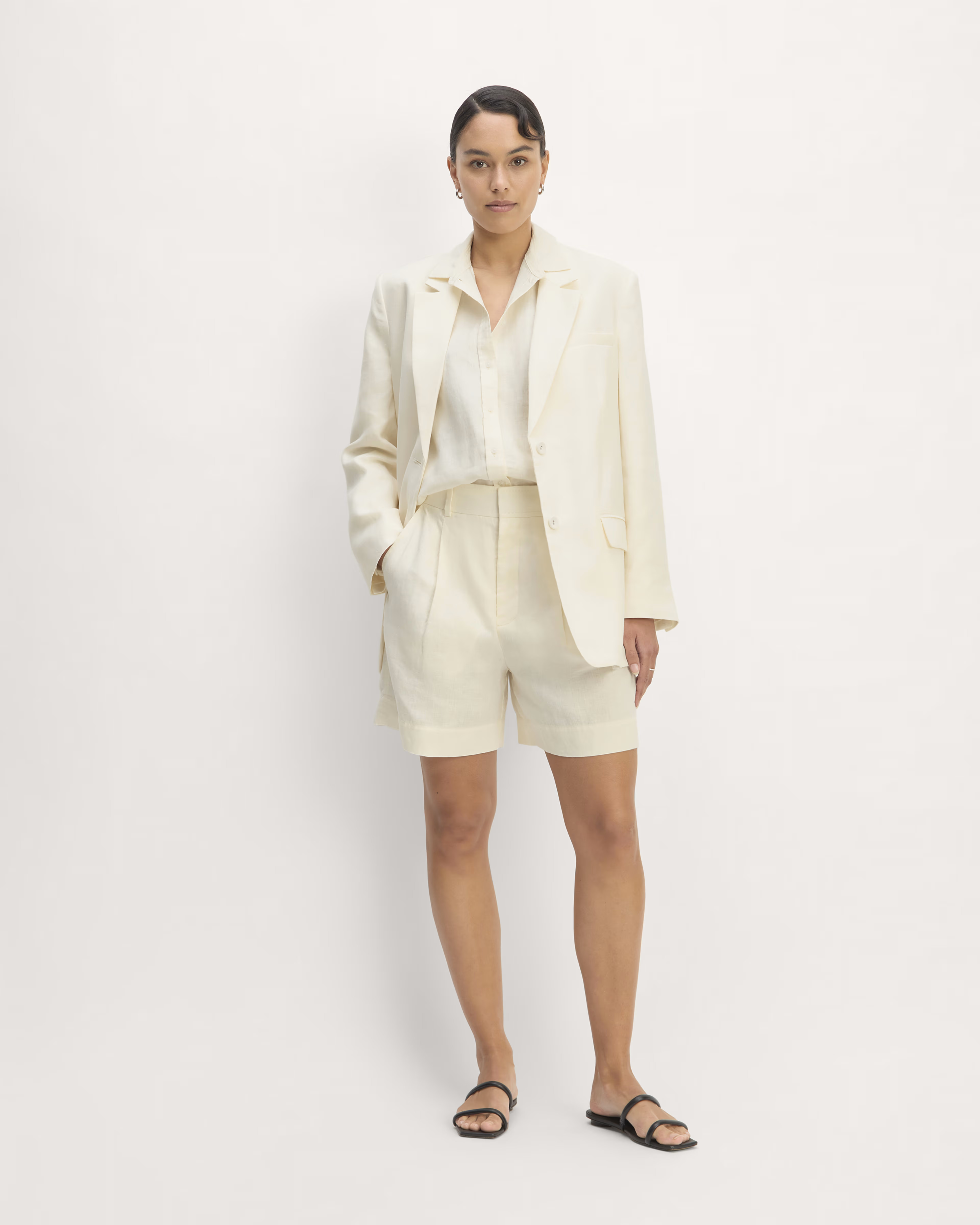 The Linen Way-High® Drape Short | Everlane