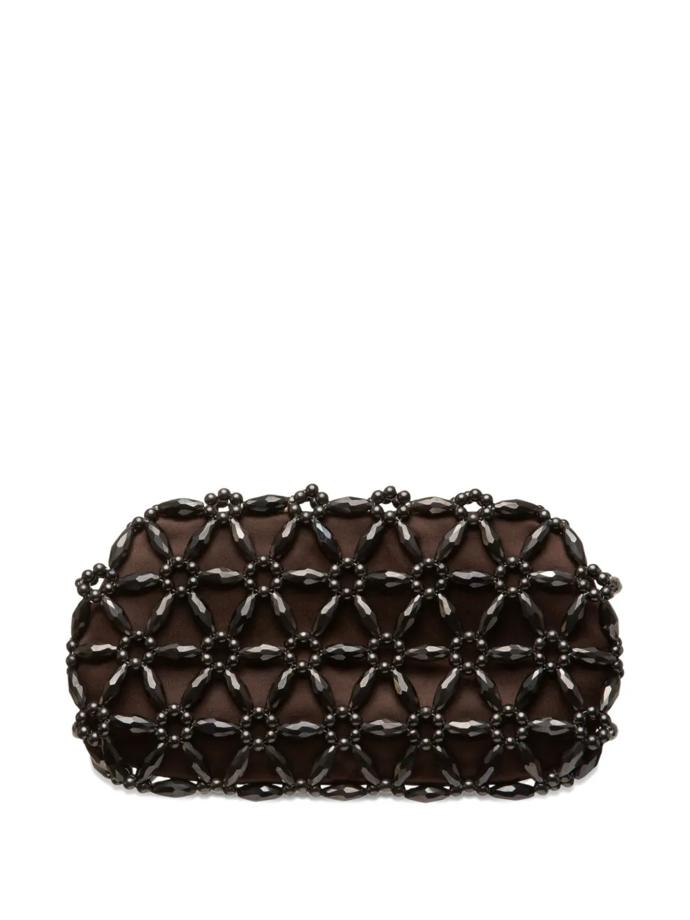 0711 Bolso De Mano Tebea Con Cuentas | Marrón | FARFETCH ES | Farfetch Global