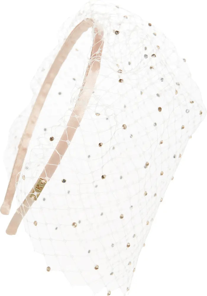 Crystal Veil Satin Headband | Nordstrom