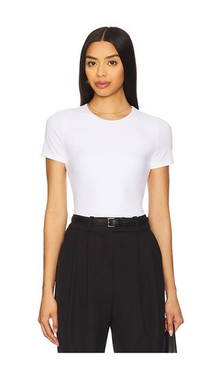 Smoothing Jersey Crew Neck Tee in Classic White | Revolve Clothing (Global)