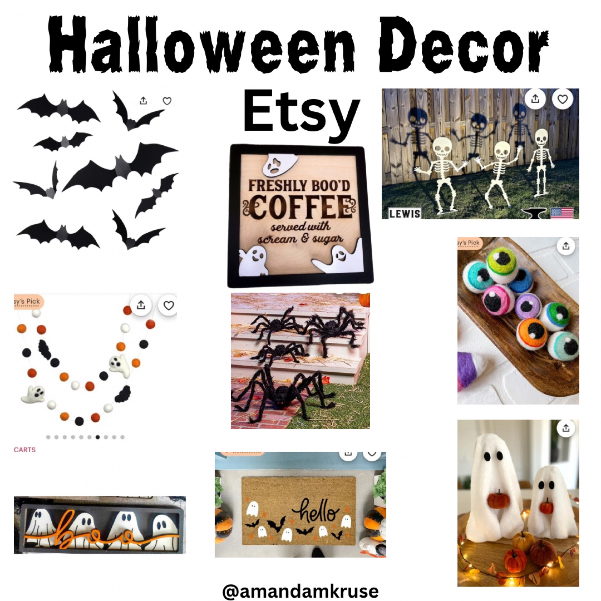 Halloween decor from Etsy 

#LTKHome #LTKSeasonal #LTKFindsUnder50