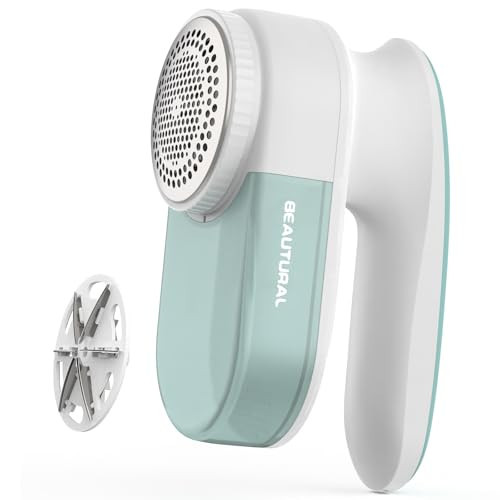 BEAUTURAL Fabric Shaver and Lint Remover, Rechargeable Sweater Defuzzer with 2 Speeds, 1 Replaceable 6-Leaf Blade, Remove Fuzz, Lint Balls, Pills, Bobbles for Clothes and Furniture | Amazon (US)