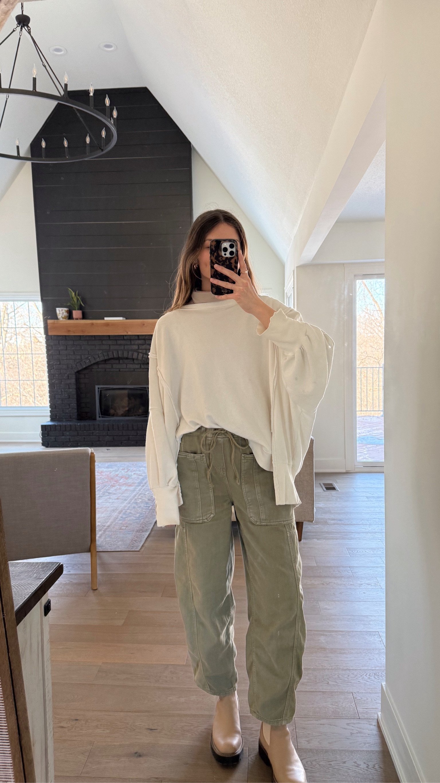 outfit I’ve worn the past two days, so comfy and love some cozy layering! wearing a small in sweatshirt, and xs in pants - two of my favorites! turtleneck is old madewell, linked similar! Favorite boots I’ve had for years, found a few colors in stock! 

Winter outfit 

#LTKSeasonal #LTKStyleTip