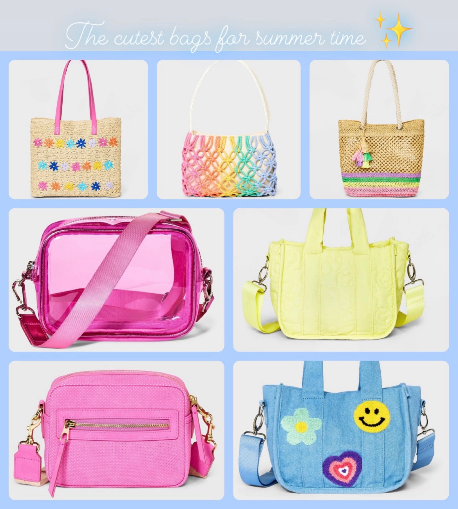 The cutest bags for summer time! These bags are perfect! 🎀💕✨

#LTKGiftGuide #LTKstyletip #LTKitbag
