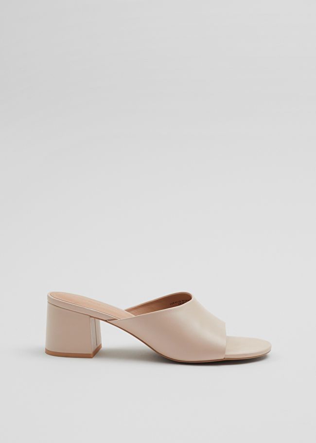 Classic Leather Mules - Beige - Mules - & Other Stories US | & Other Stories US