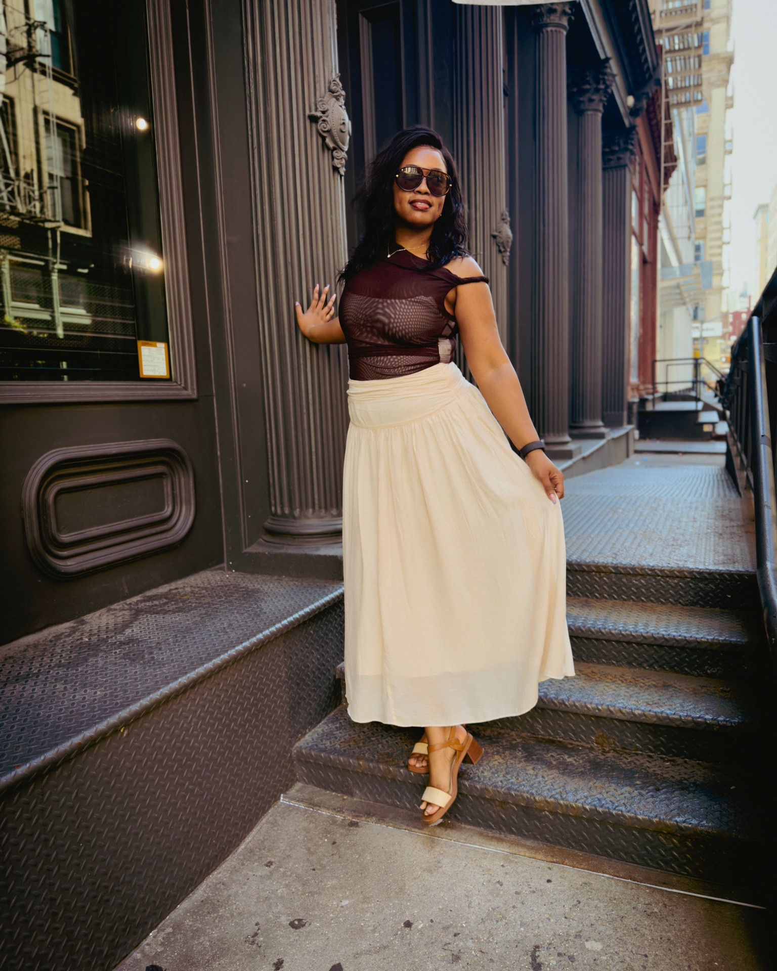 Flowy skirts, sheer textures, rich neutrals

NYC spring weather is still keeping us all on our toes, so lately I’ve been reaching for looks that feel light, layered, and effortless all at once.

Size 12 in skirt

#LTKSeasonal #LTKMidsize #LTKootd