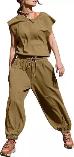 ZMPSIISA Women High Waisted Cargo Pants Wide Leg Casual Pants 6 Pockets  Combat Military Trousers