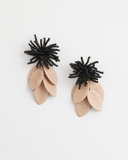 No Droop™ Taupe Petal Earrings | Chico's