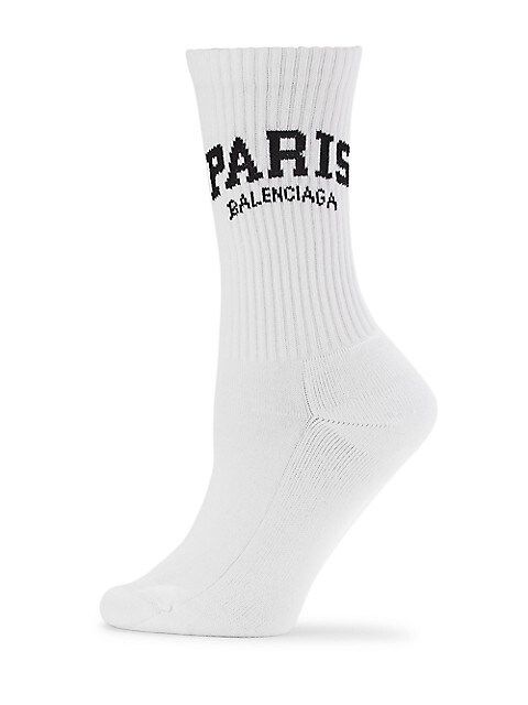 Balenciaga Paris Logo Tennis Socks | Saks Fifth Avenue