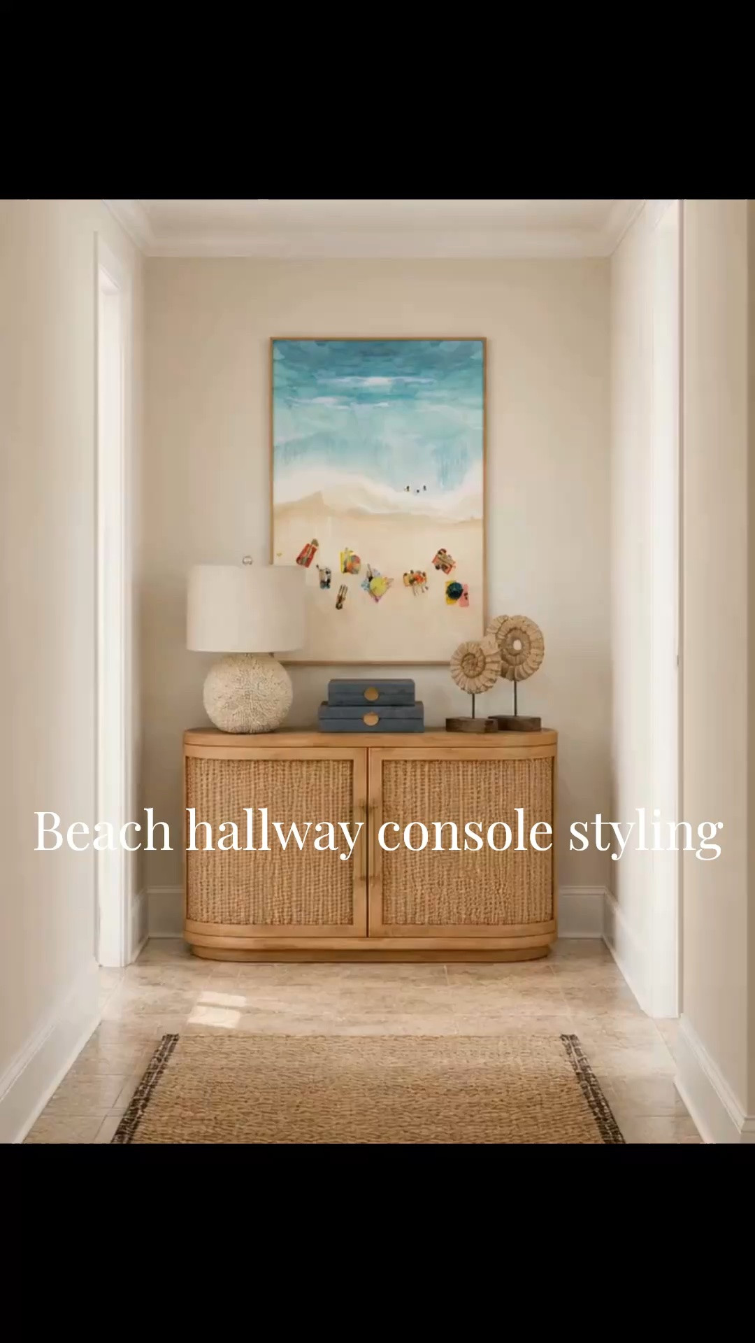 A video render of the hallway console for this beach house design!

#LTKdayinmylife #LTKHome #LTKSaleAlert
