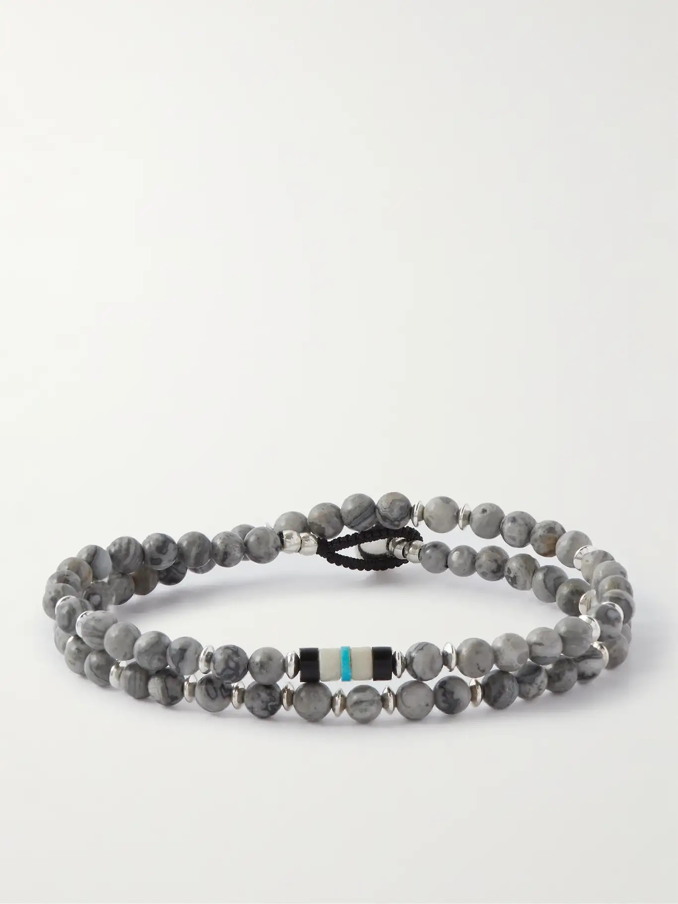 Multi-Stone and Silver Beaded Bracelet | Mr Porter (US & CA)