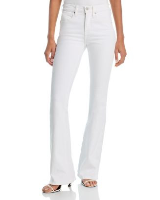 Beverly Skinny Flare Extended Jeans in White | Bloomingdale's (AU)