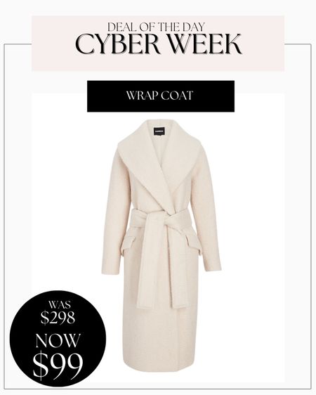 Wrap coat now under $100!🙌🏼

Neutral coat
Belted coat 

#LTKCyberweek