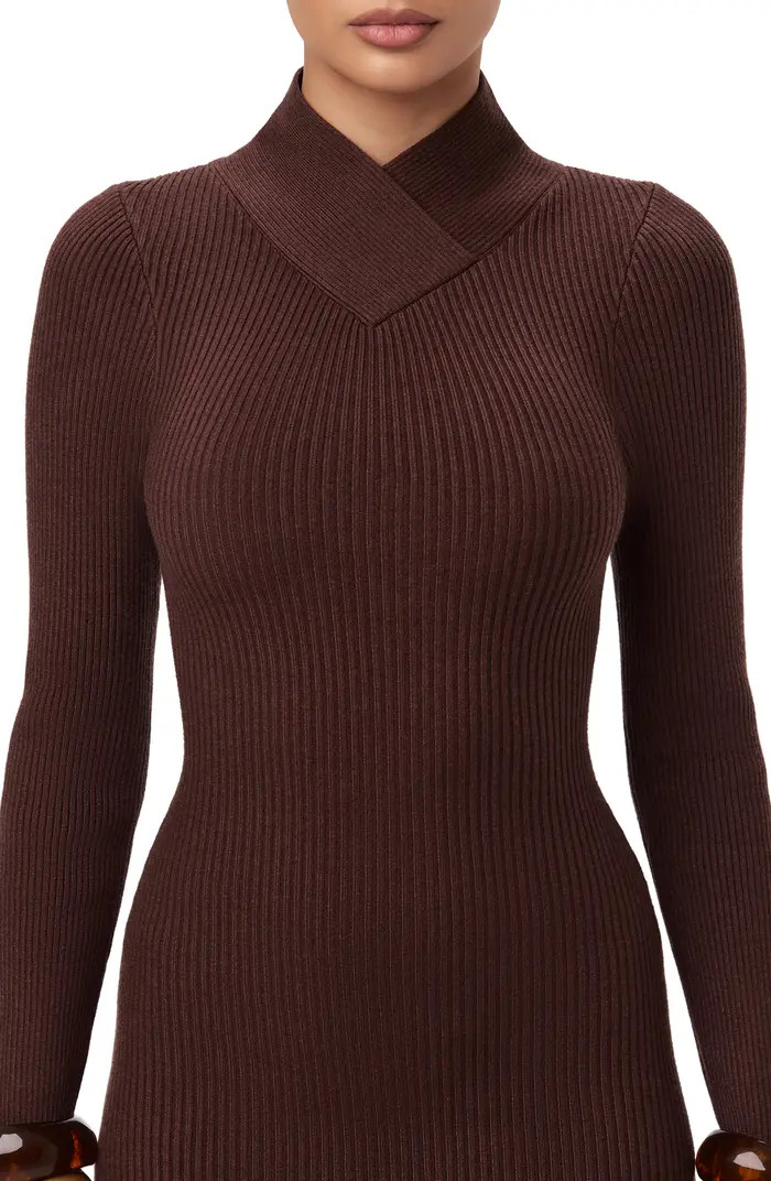 Rib Long Sleeve Body-Con Sweater Dress | Nordstrom