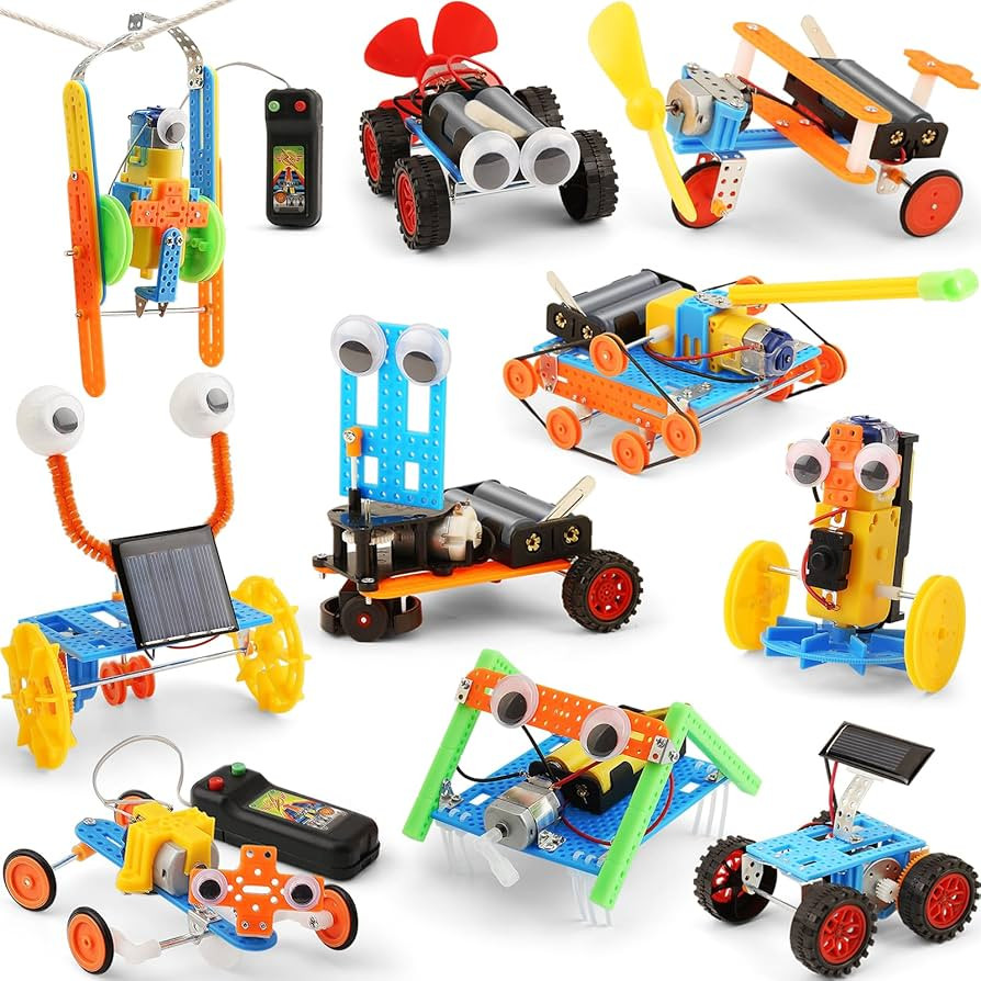 10 Set STEM Robot Car Kit, Science Projects for Kids 8-12, Robotics Craft Building Kits for Boys ... | Amazon (US)