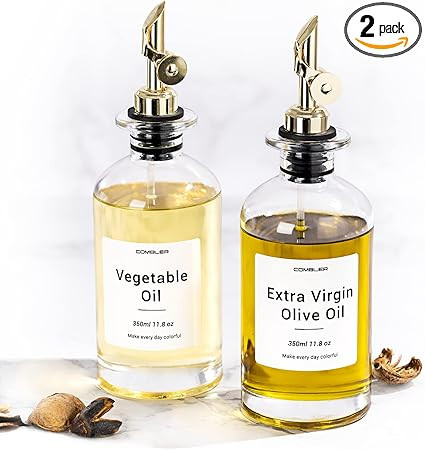 Combler Olive Oil Dispenser Bottle for Kitchen, 11.8oz Coffee Syrup Dispenser for Coffee Bar Acce... | Amazon (US)