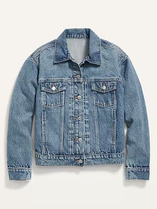 Distressed Classic Jean Jacket for Women | Old Navy (US)