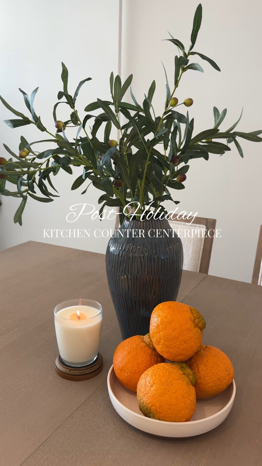 Simple kitchen counter centerpiece 🌿🍊

#postholiday #kitchencountercenterpiece #centerpiece #homedecor #kitchendecor #kitchenislanddecor

#LTKHome