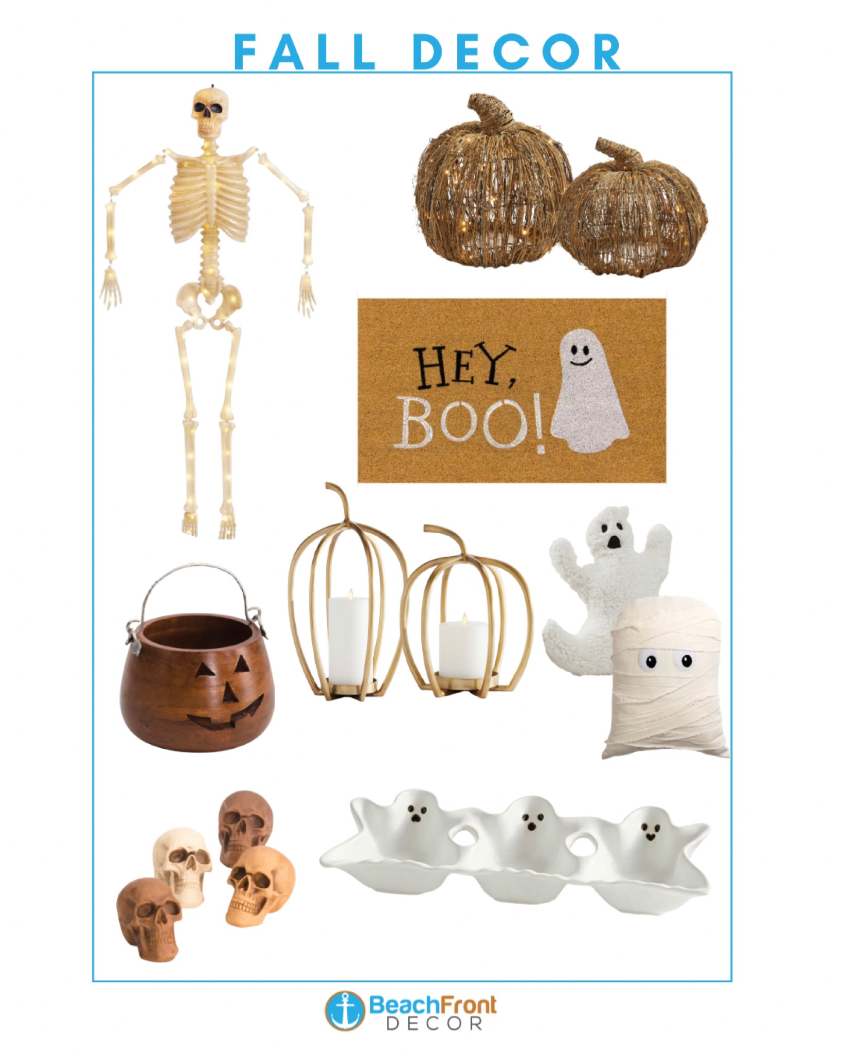 Neutral + coastal fall decor that would look beautiful in a coastal style home 👻



#LTKhome