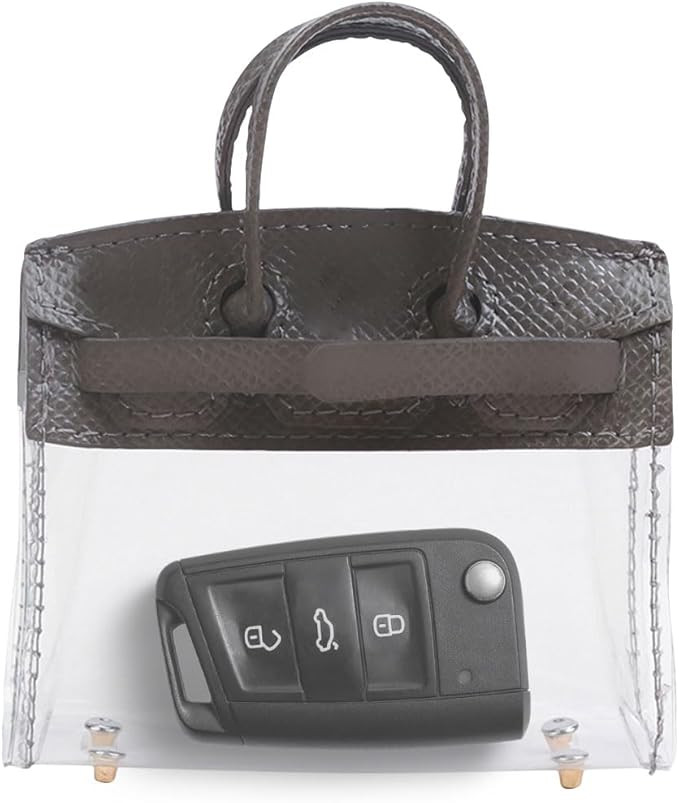 Mini Creative Car Key Case, Small Transparent Handbag Key Holder Wallet, Keychain Bag Car Key Fob... | Amazon (US)
