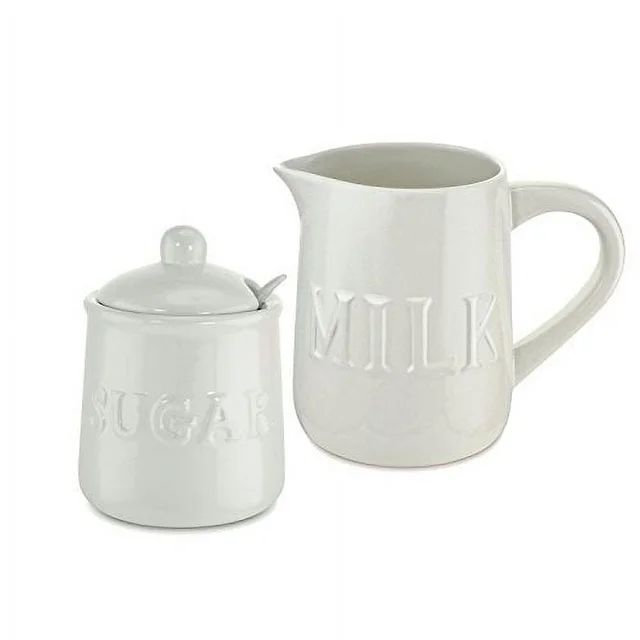 KOVOT Ceramic Cream and Sugar Set - Includes 12 oz Sugar Jar & 32 oz Creamer/Milk Jug | Walmart (US)