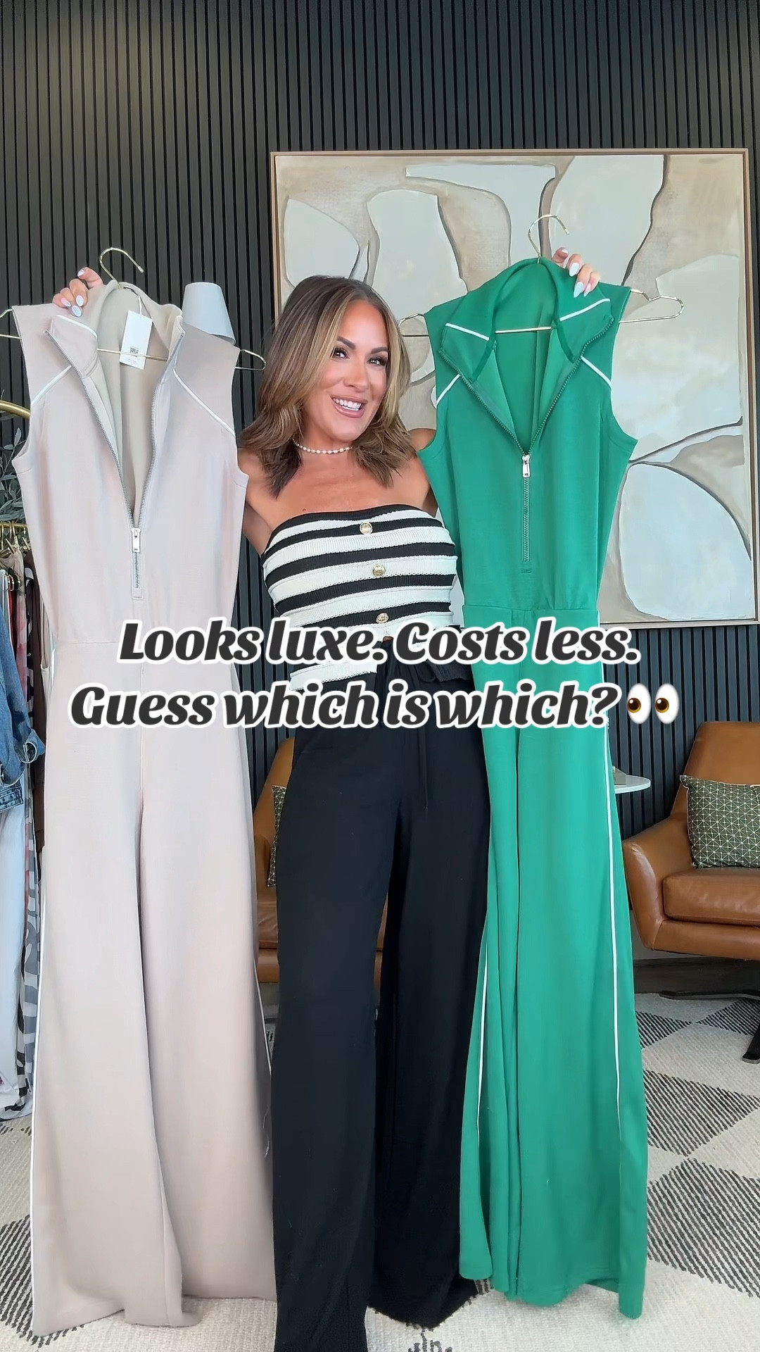 POV: you found your new favorite jumpsuit… and one is under $50 😏

Both of these are 12/10 comfy, flattering, chic. One’s designer. One’s Amazon. Can you guess which is which? 👀

The Amazon one comes in 18 colors, fits true to size, and feels way more expensive than it is.

I’m in a small in both for reference!
5’2” – 130 lbs – 34DD – 25” waist

#AmazonFinds #affiliate #DesignerLookForLess #ChicAndSimple #grwm #AmazonStyle #ootd #PetiteFriendly #traveloutfit #Over40Style #momstyle #ChicAndComfy #amazonfinds #AmazonOutfit 

#LTKOver40 #LTKStyleTip #LTKPetite