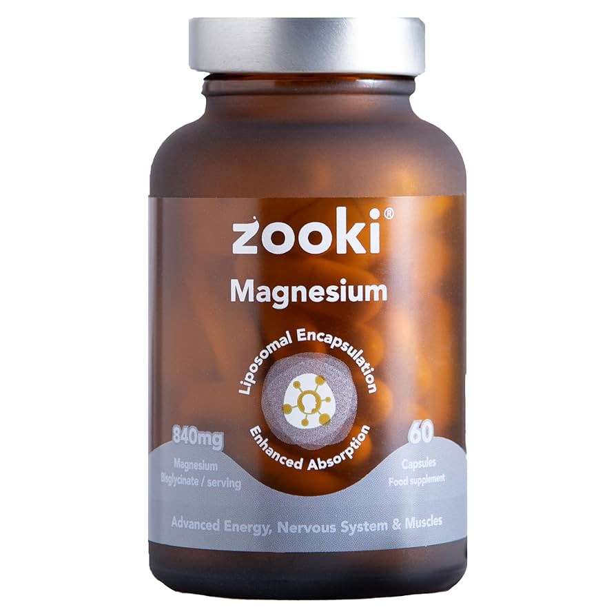 Zooki 840mg Liposomal Magnesium Bis-Glycinate Capsules | 4X Higher Absorption | Ultimate Sleep, R... | Amazon (UK)